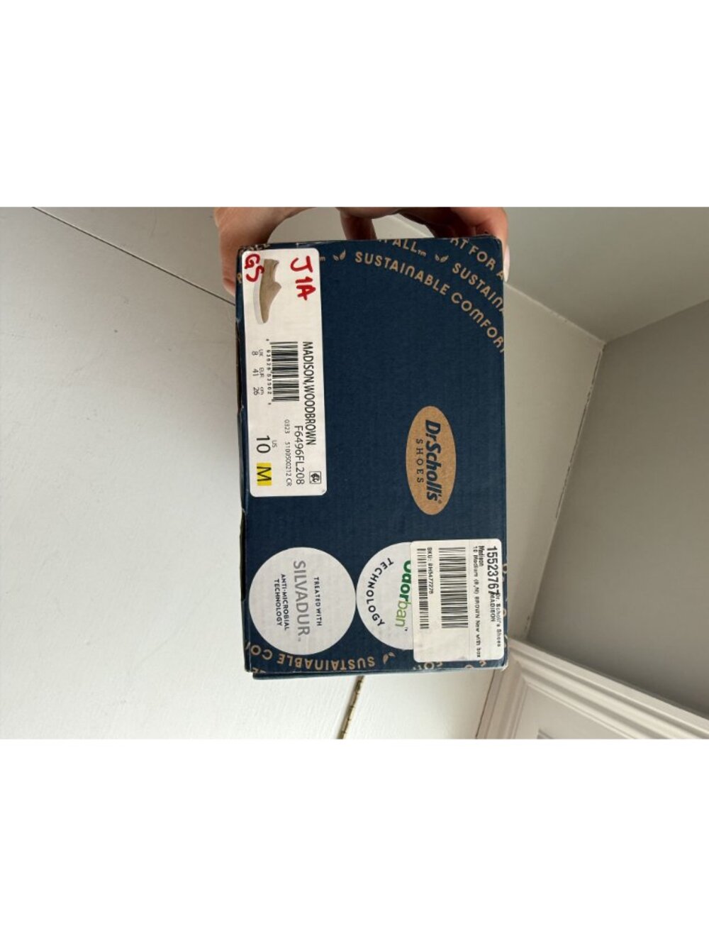 NWB Dr. Scholl's Madison Cloud Slip On Sneaker Brown Women's Size US 10 $80 [jb] - Picture 13 of 16